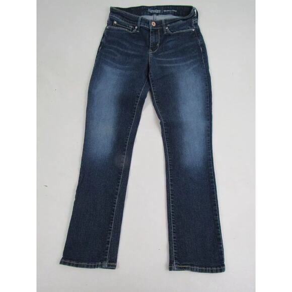 Signature by Levi's Modern Skinny Women's Size 26 Blue Denim Jeans 38x32 48x29 - Picture 3 of 6